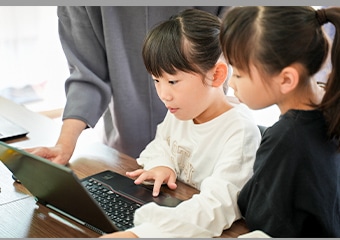 先生と生徒の様子