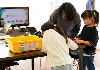 先生と生徒の様子